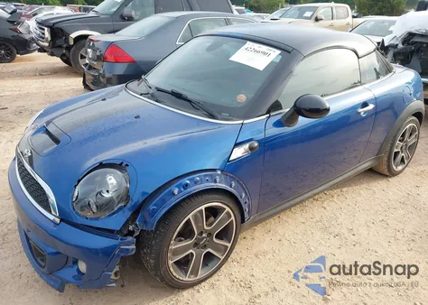 2014 Mini Coupe Cooper S из США, поврежденный, VIN WMWSX3C53ET772993